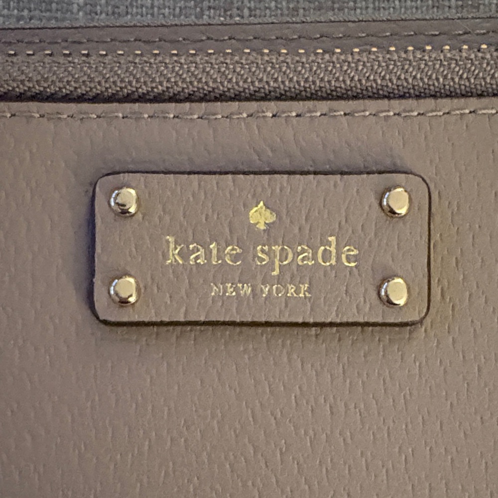 Kate Spade Taupe Wristlet Wallet - Picture 2 of 9